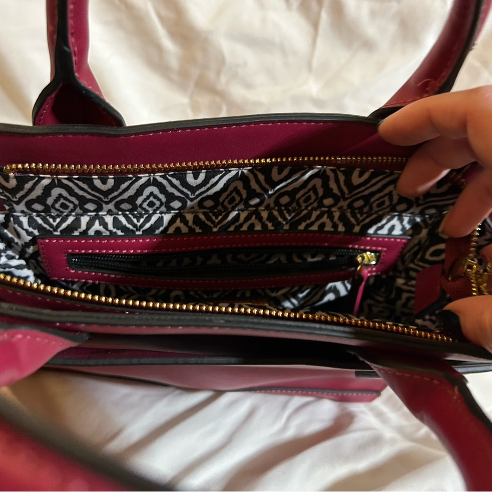 Republic of Aces purse. Can be crossbody or carry. Rarely used. Magenta color